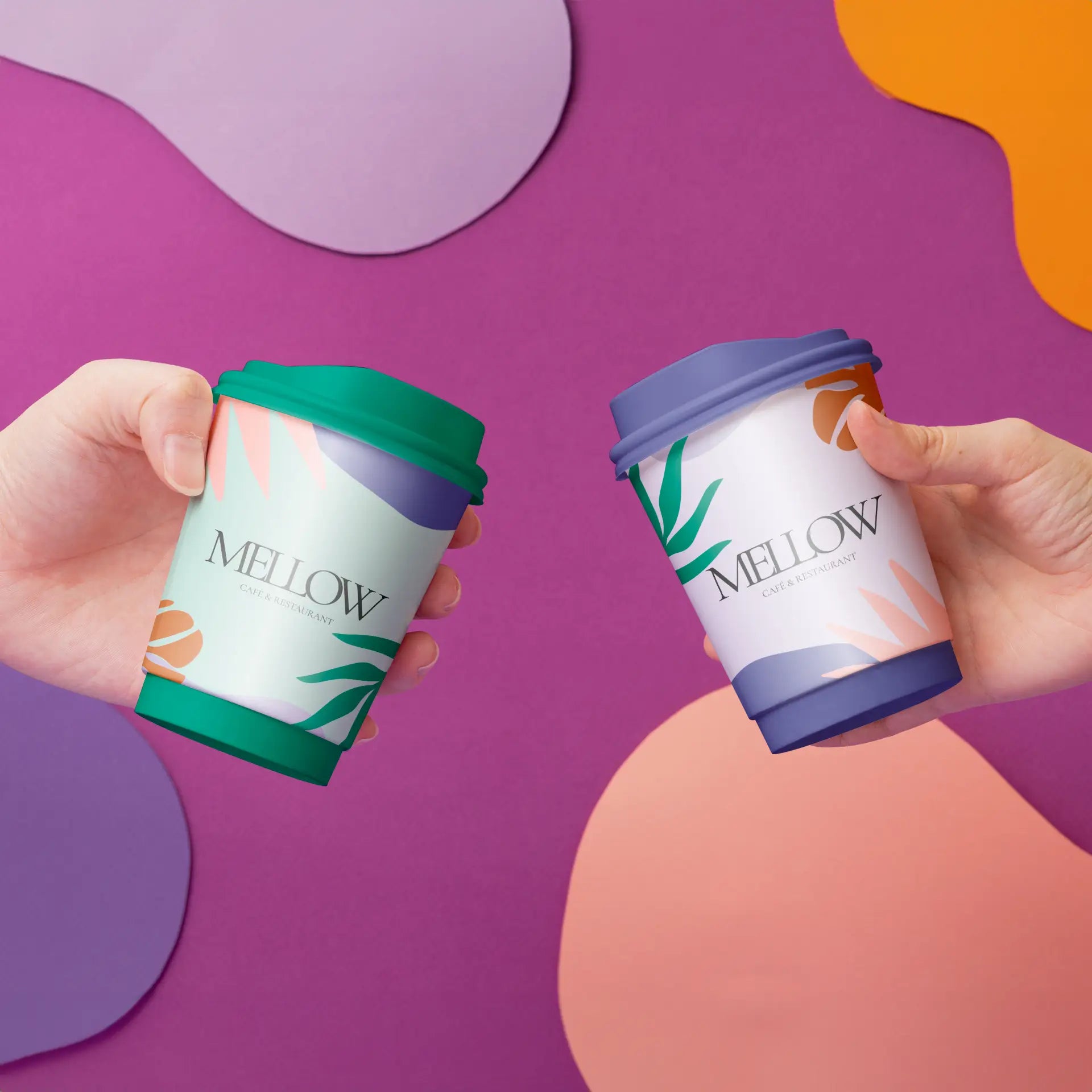 Doppelwandige bedruckte Pappbecher - Coffee Becher to go mit Logo