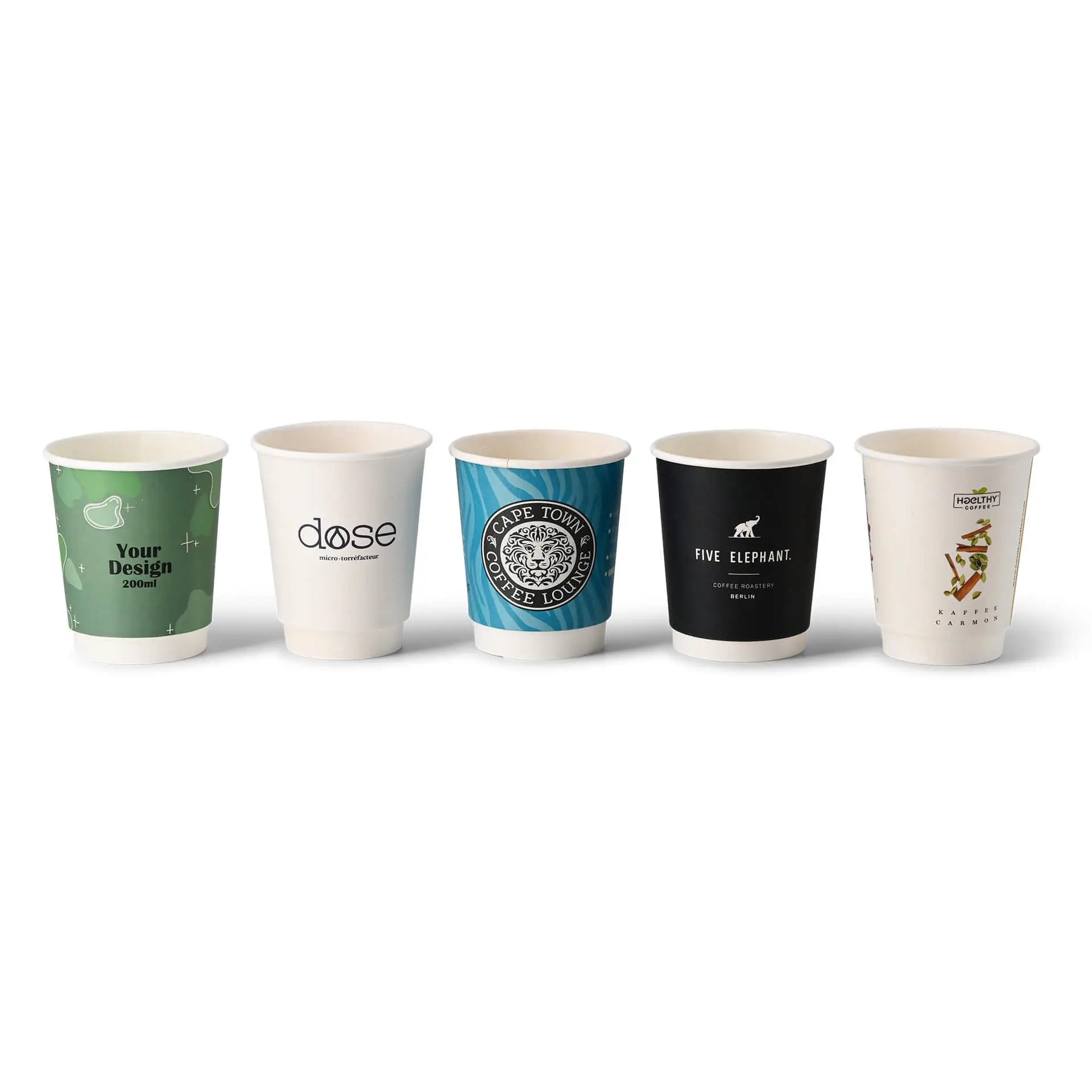 Doppelwandige bedruckte Pappbecher - Coffee Becher to go mit Logo