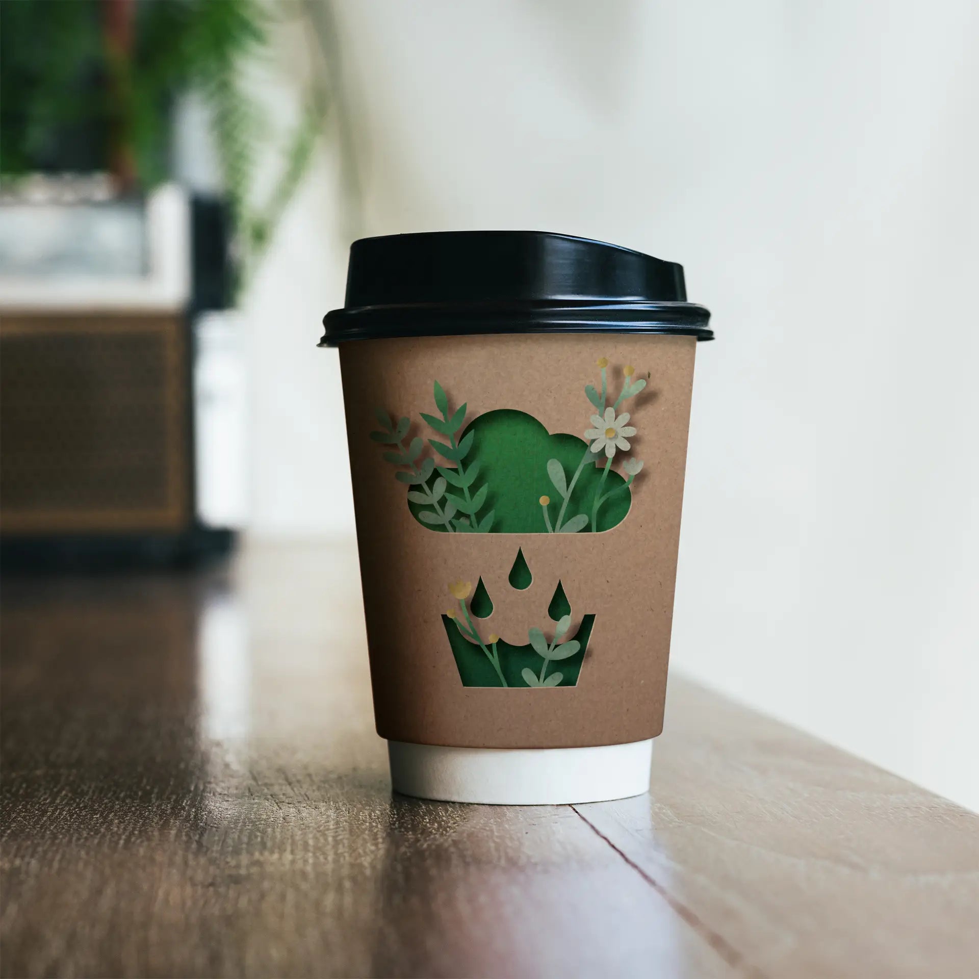 Doppelwandige bedruckte Pappbecher - Coffee Becher to go mit Logo