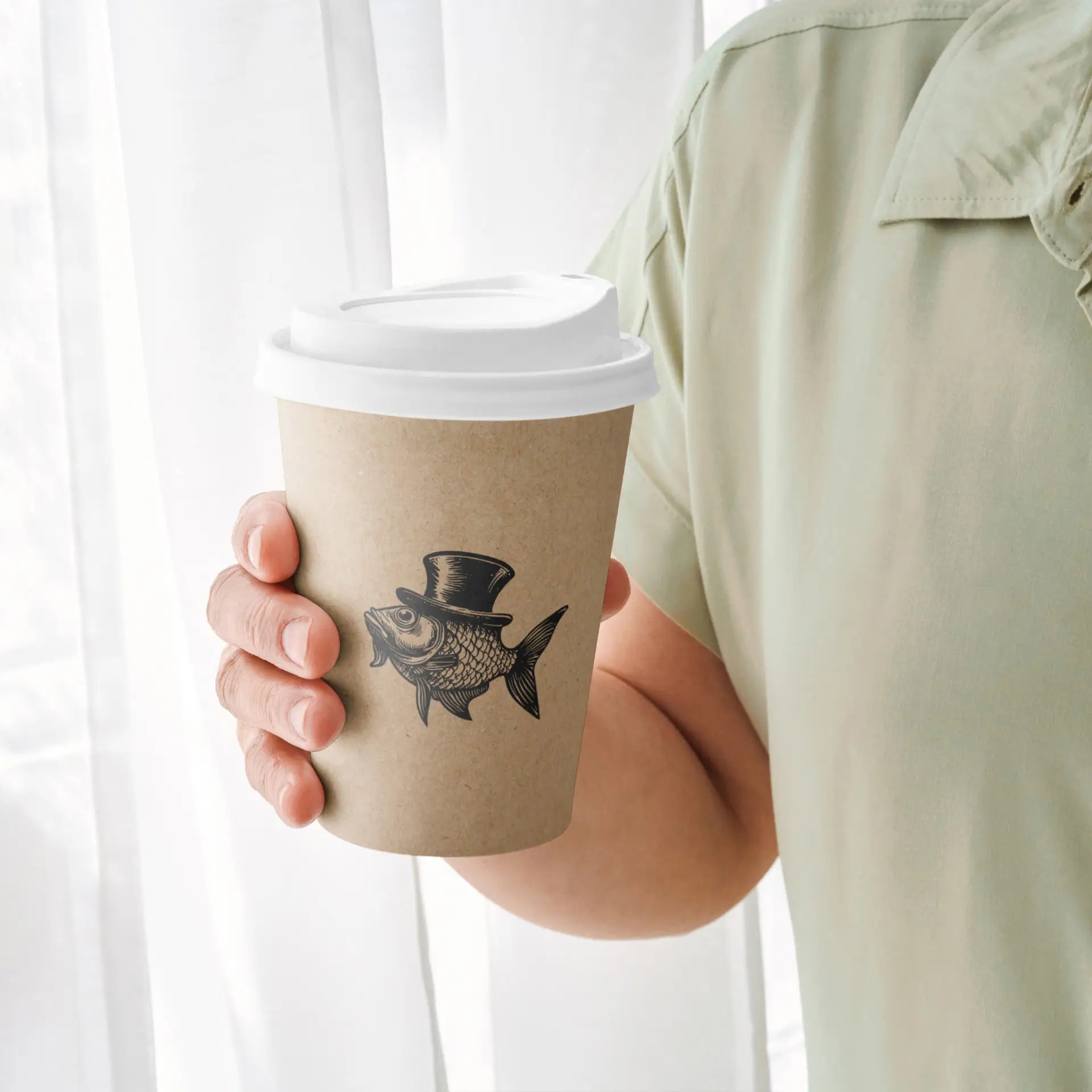 Einwandige bedruckte Pappbecher- Coffee to go Becher mit Logo