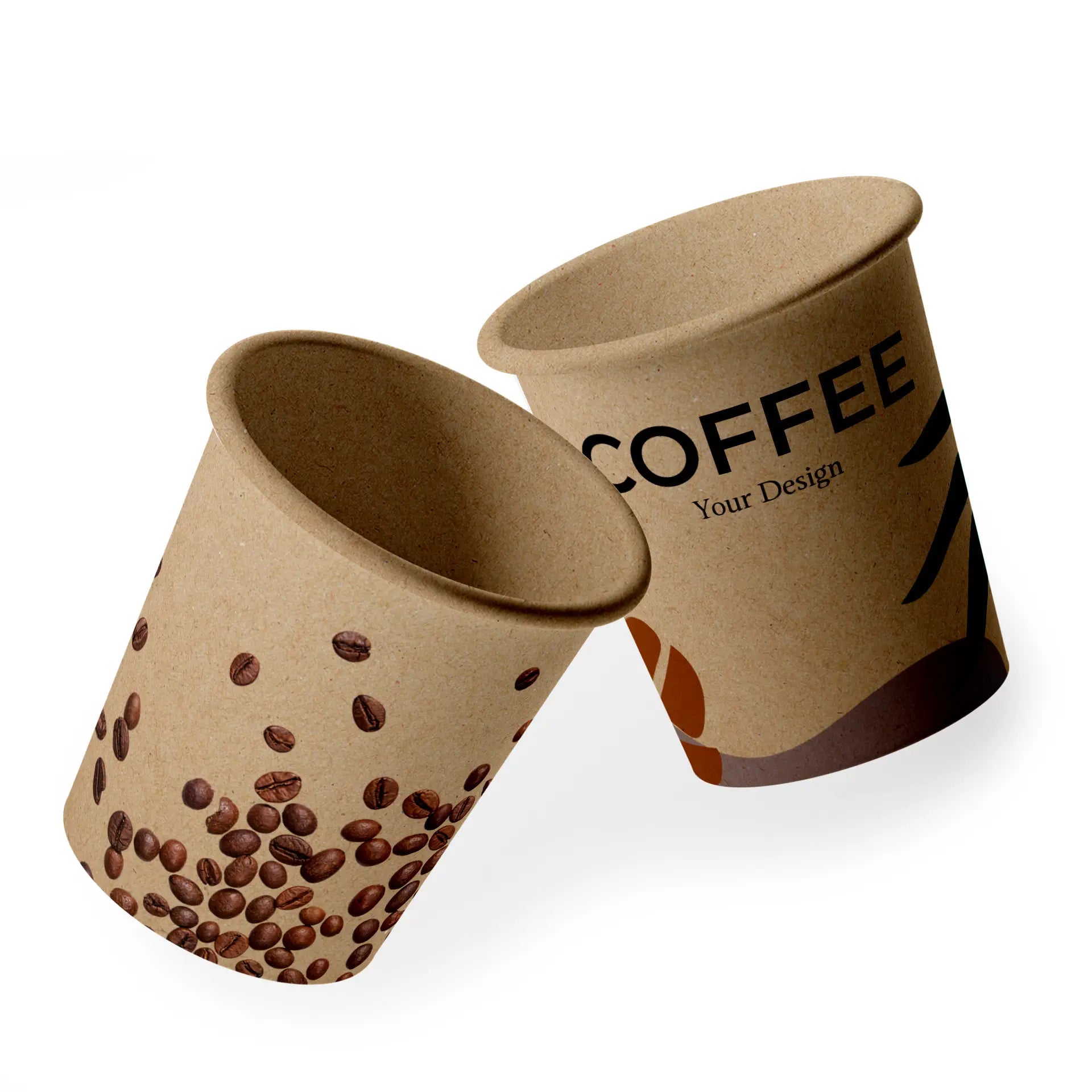 Einwandige bedruckte Pappbecher- Coffee to go Becher mit Logo