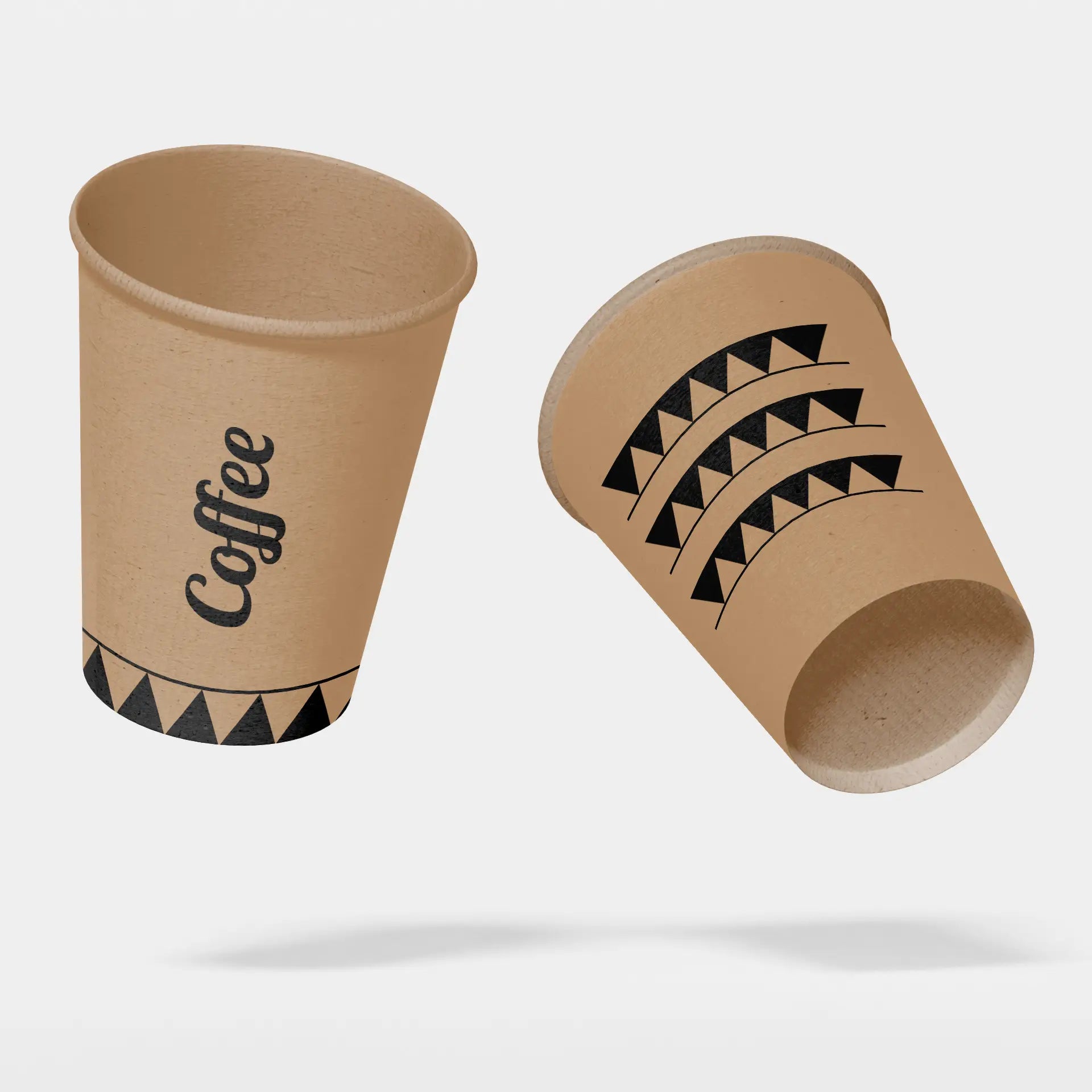 Einwandige bedruckte Pappbecher- Coffee to go Becher mit Logo