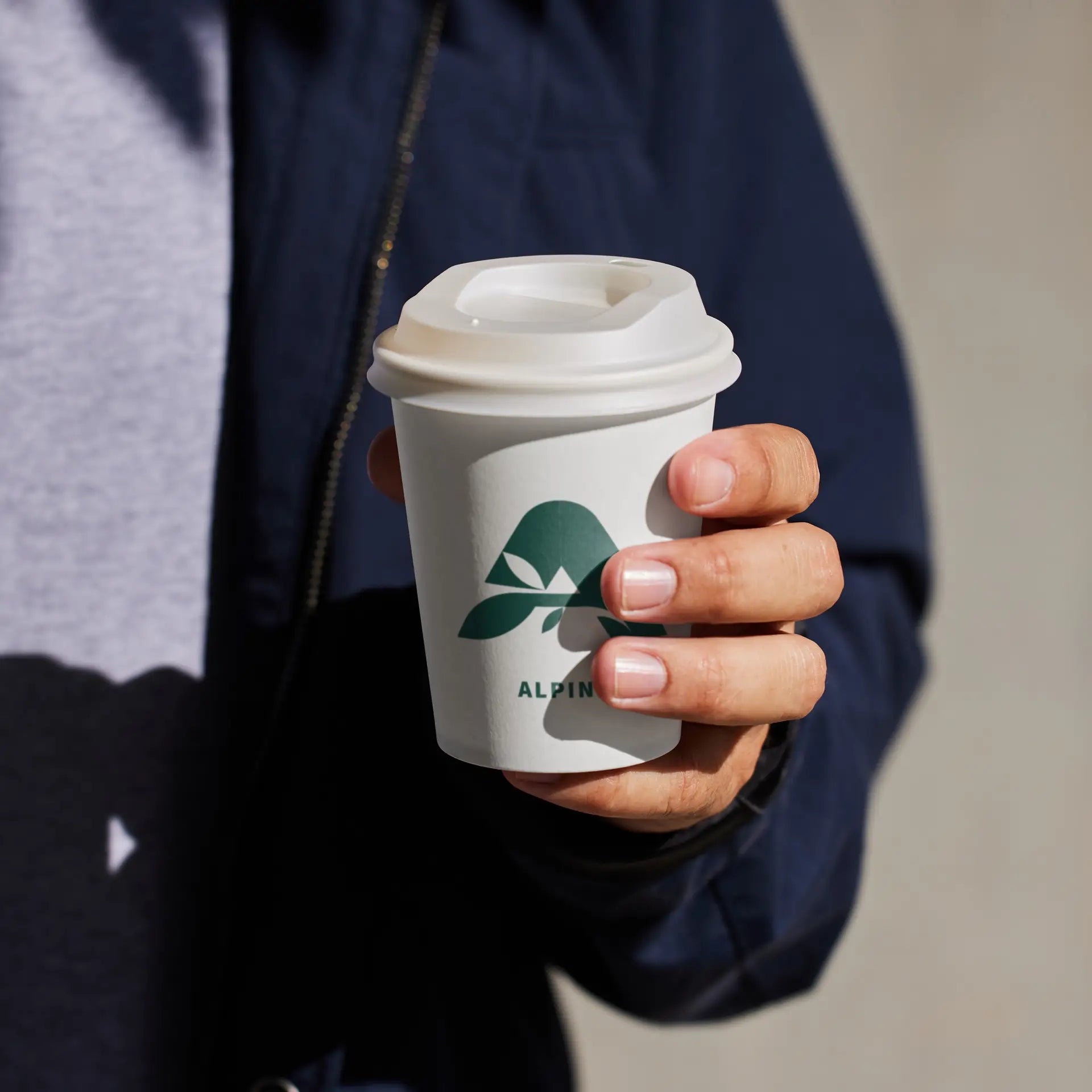 Einwandige bedruckte Pappbecher- Coffee to go Becher mit Logo
