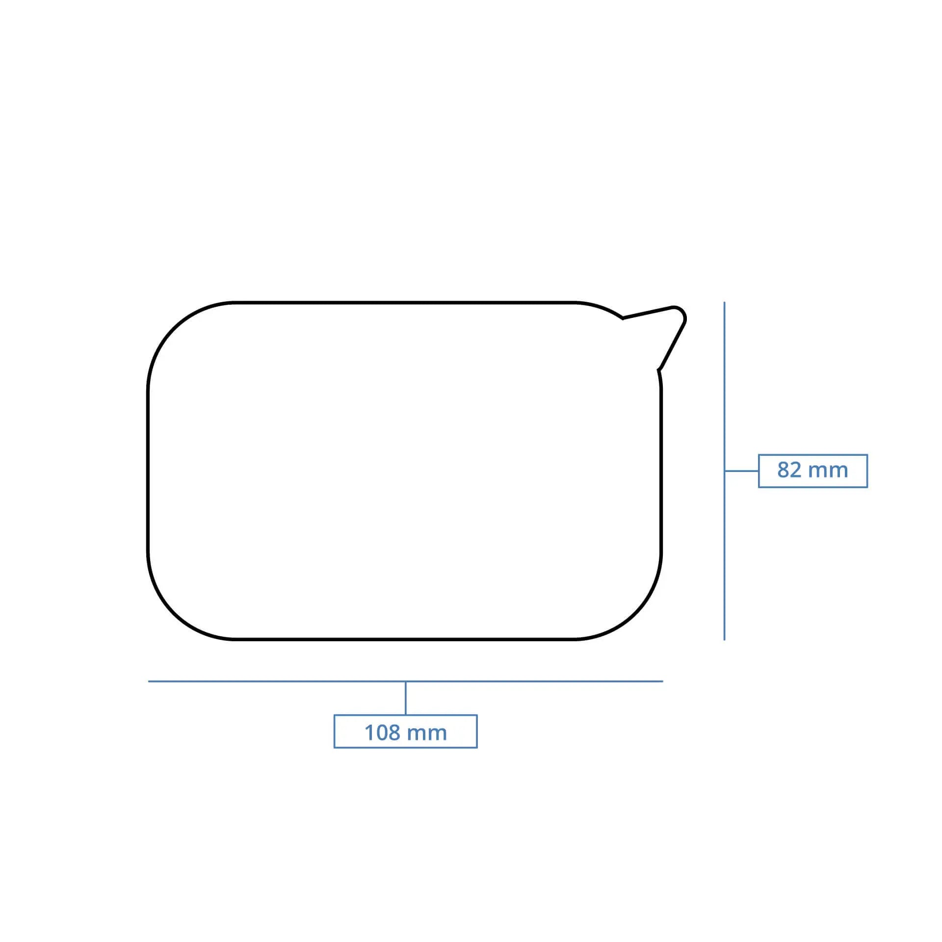 Deckel für Salatschalen, aus rPET, transparent, 11 x 8 cm, ohne Druck