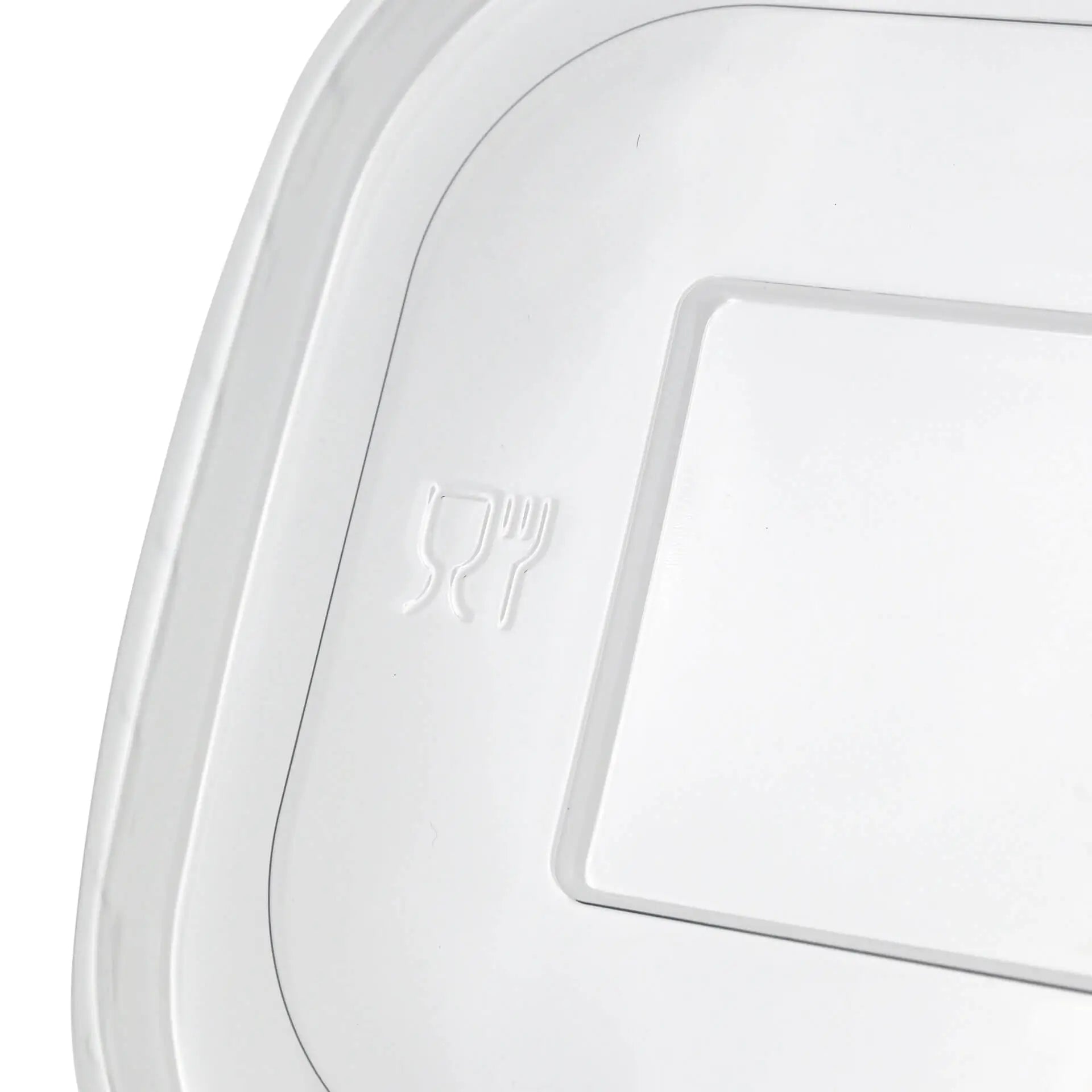 Deckel für Salatschalen, aus rPET, transparent, 17,5 x 12,5 cm, ohne Druck