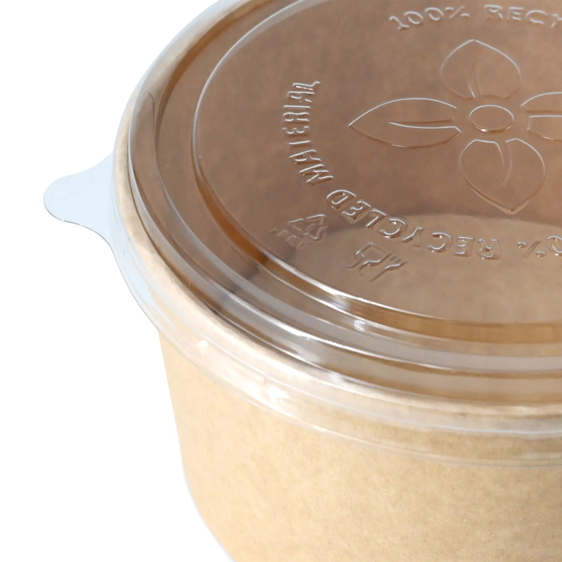 Deckel für Salatschalen, aus rPET, transparent, 150 mm, ohne Druck