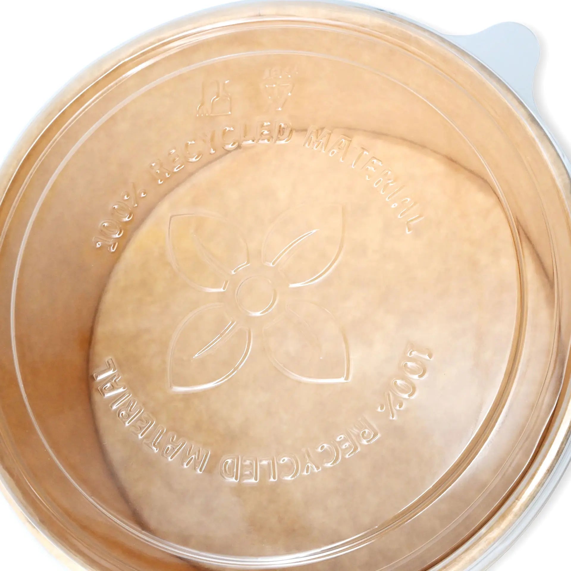 Deckel für Salatschalen, aus rPET, transparent, 150 mm, ohne Druck