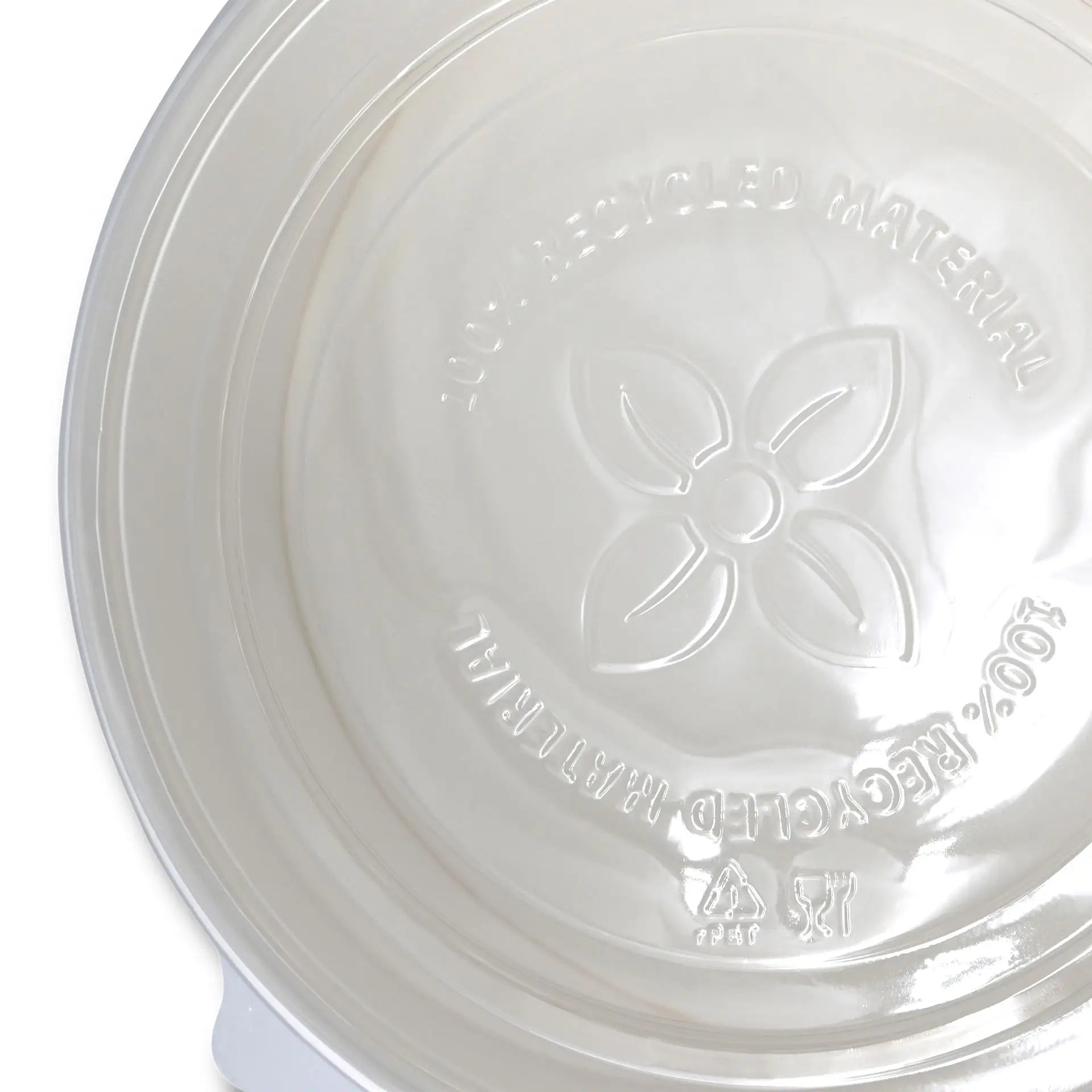 Deckel für Salatschalen, aus rPET, transparent, 185 mm, ohne Druck