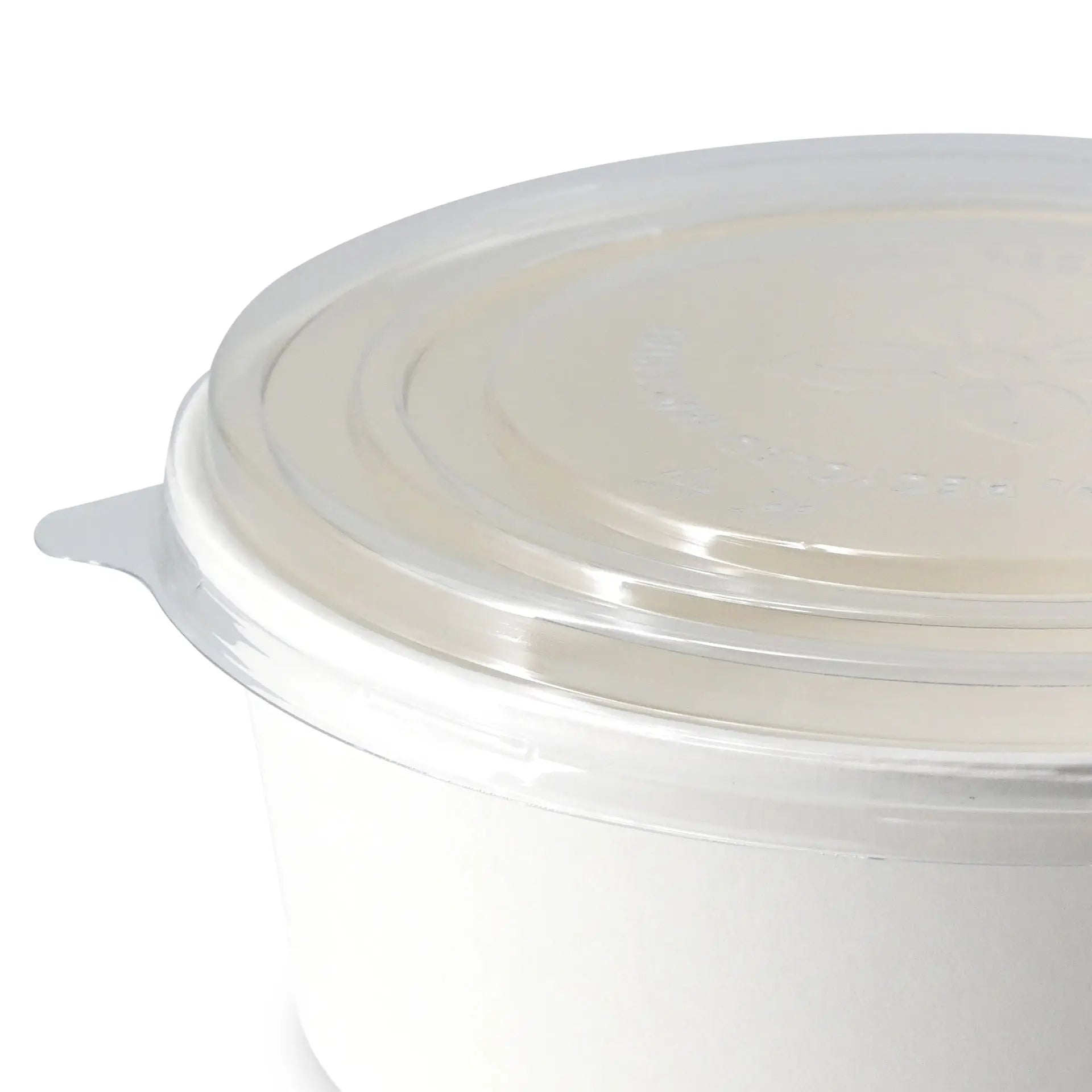 Deckel für Salatschalen, aus rPET, transparent, 185 mm, ohne Druck