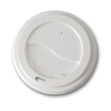 Deckel für Trinkbecher, mit Trinköffnung, aus PS, weiß, 90 mm, ohne Druck