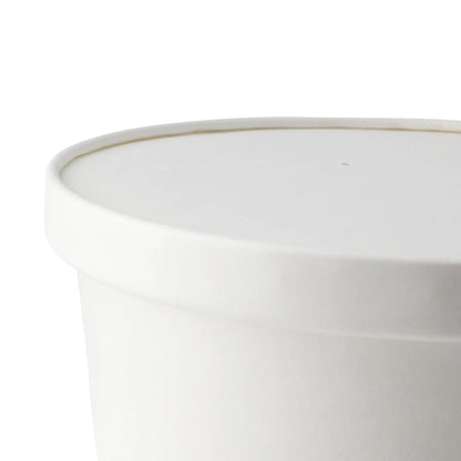 Deckel für Salatschalen, Membranfunktion, aus Karton, mit PE Beschichtung, weiß, 185 mm, ohne Druck