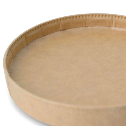 Deckel aus Pappe Ø 92 mm, braun (Eisbecher)