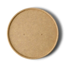 Deckel aus Pappe mit Membran Ø 95 mm, braun