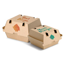 Bedruckte Burgerboxen individuell gestalten - Fast-Food Verpackungen
