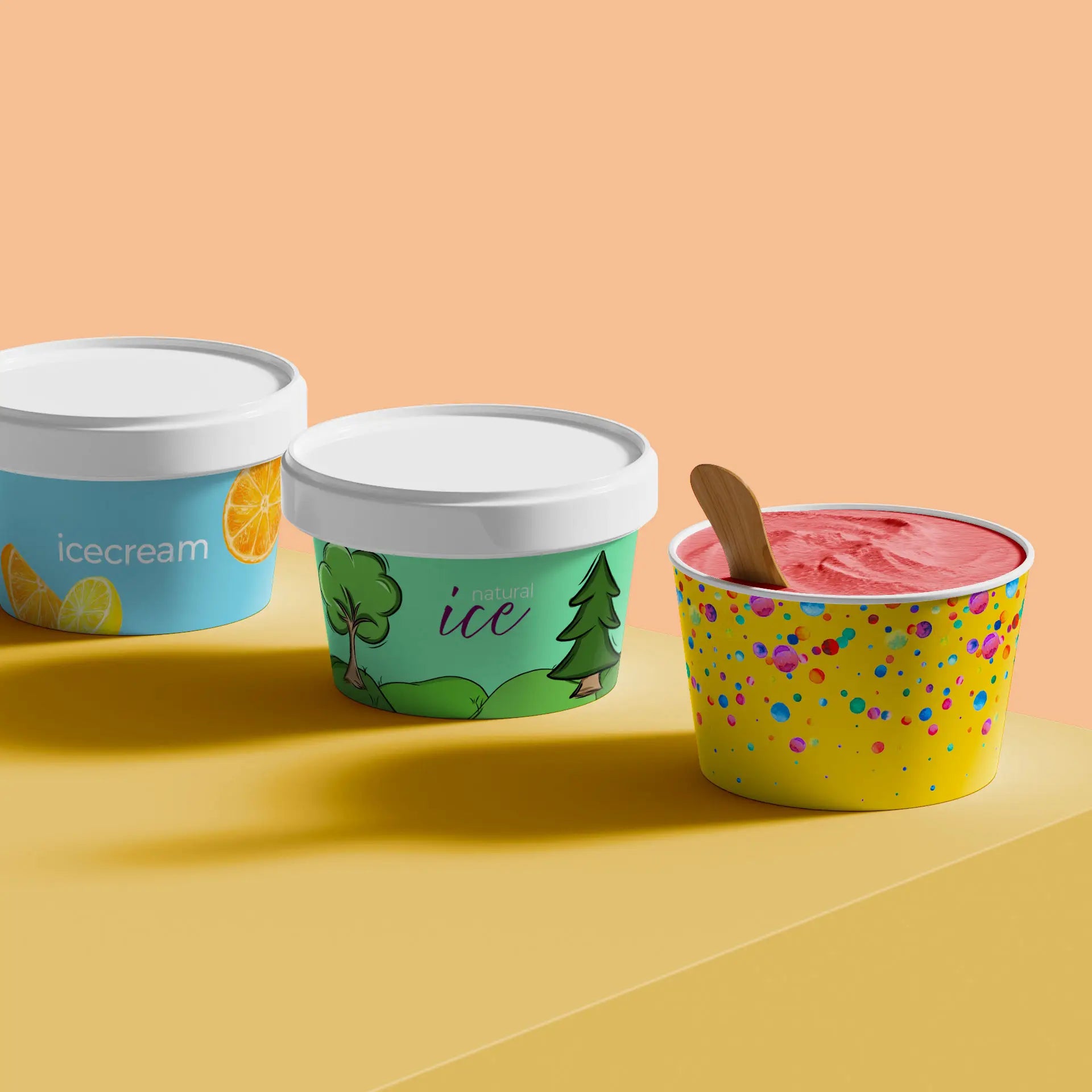 Expresslieferung: Eisbecher individuell bedruckt - Eisbecher mit Logo