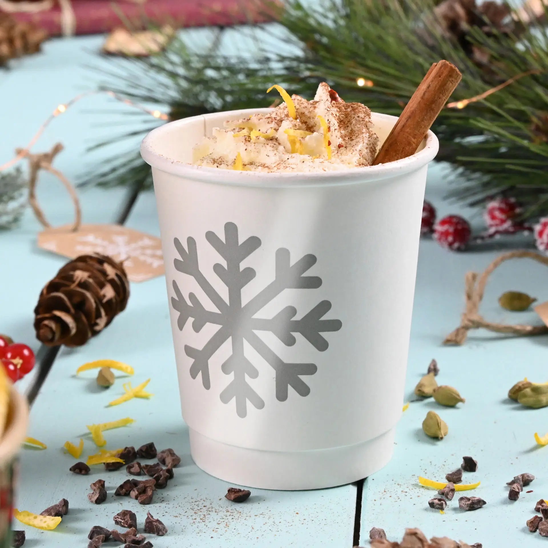 Doppelwandige bedruckte Pappbecher - Coffee Becher to go mit Logo