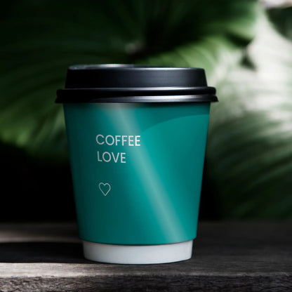 Doppelwandige bedruckte Pappbecher - Coffee Becher to go mit Logo
