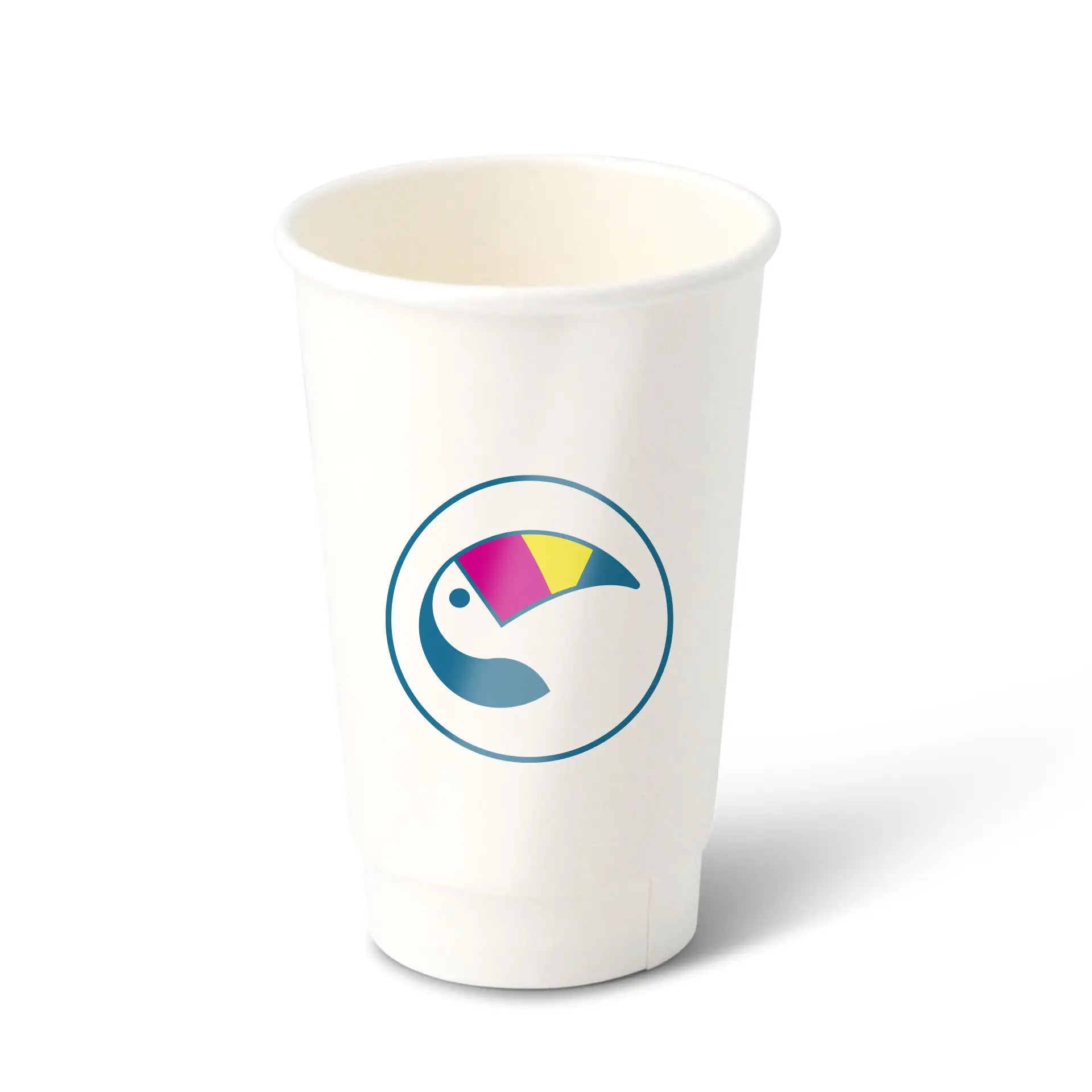 Expresslieferung: Bedruckte Pappbecher (doppelwandig) - Coffee Becher to go mit Logo