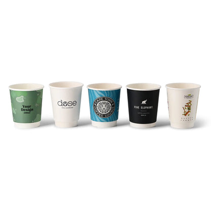 Doppelwandige bedruckte Pappbecher - Coffee Becher to go mit Logo