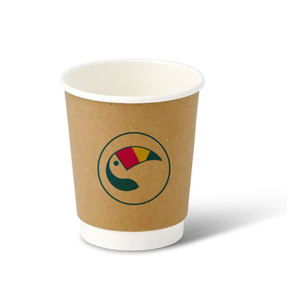 Doppelwandige bedruckte Pappbecher - Coffee Becher to go mit Logo