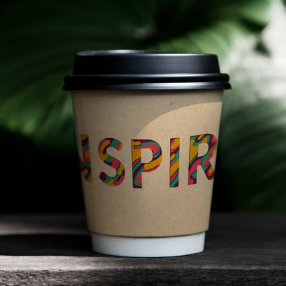 Doppelwandige bedruckte Pappbecher - Coffee Becher to go mit Logo