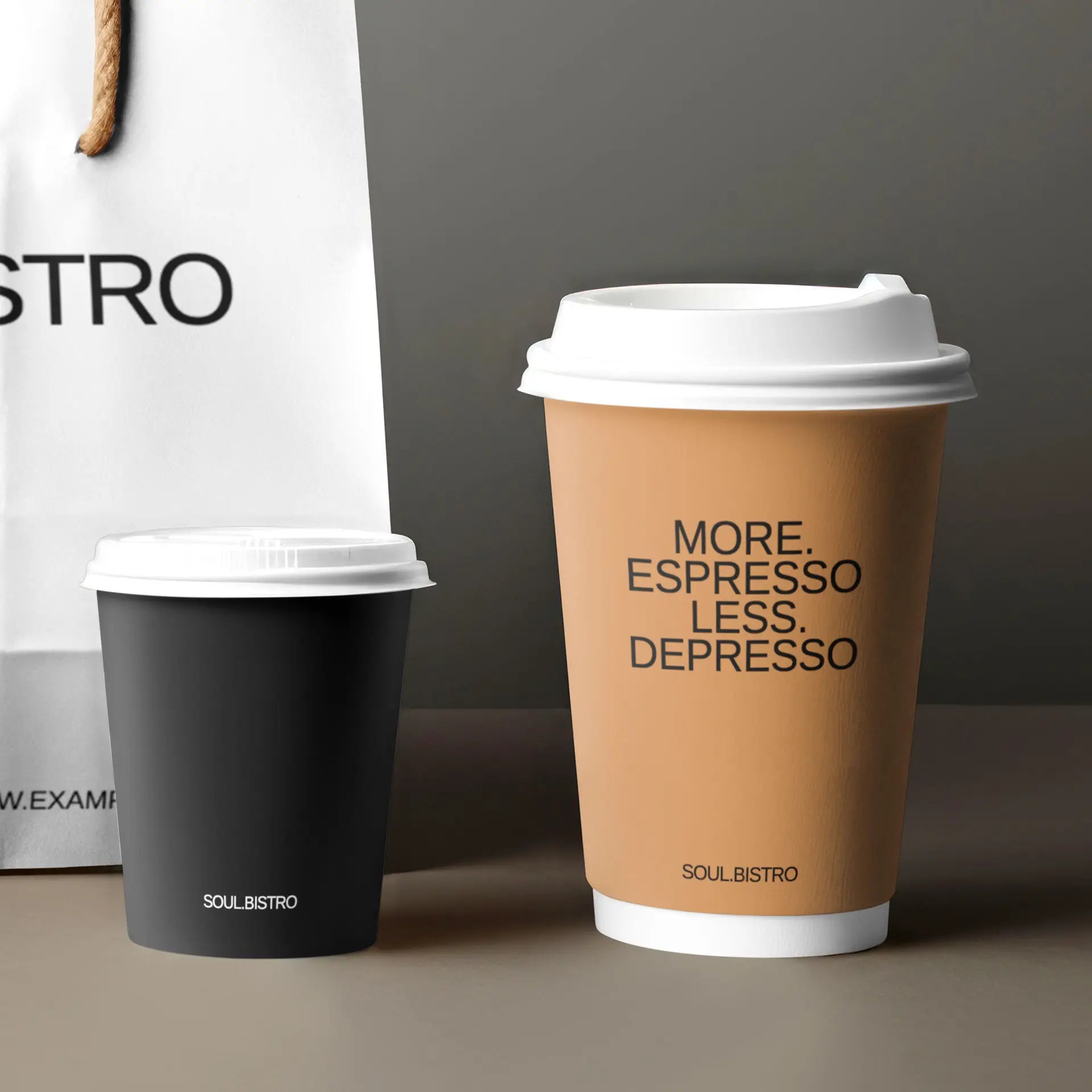 Doppelwandige bedruckte Pappbecher - Coffee Becher to go mit Logo