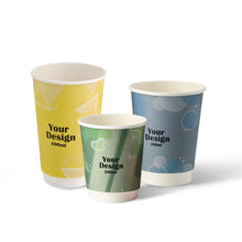 Expresslieferung: Bedruckte Pappbecher (doppelwandig) - Coffee Becher to go mit Logo