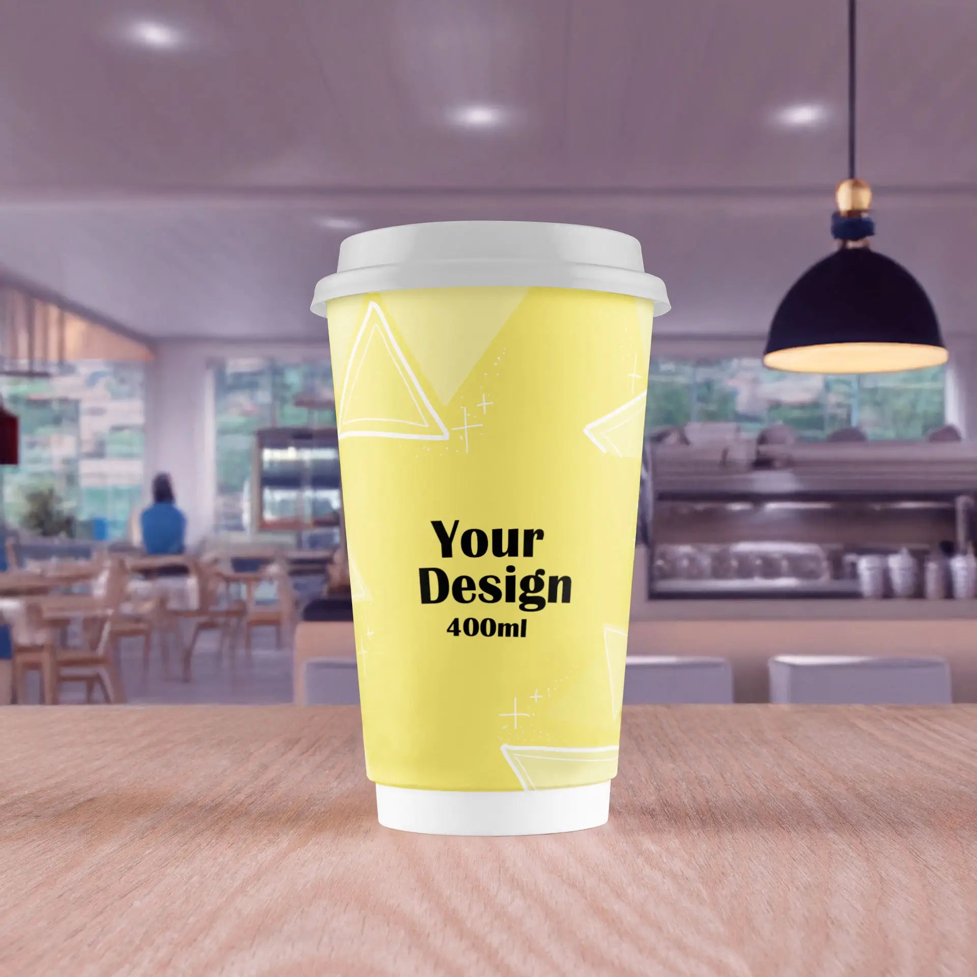 Expresslieferung: Bedruckte Pappbecher (doppelwandig) - Coffee Becher to go mit Logo