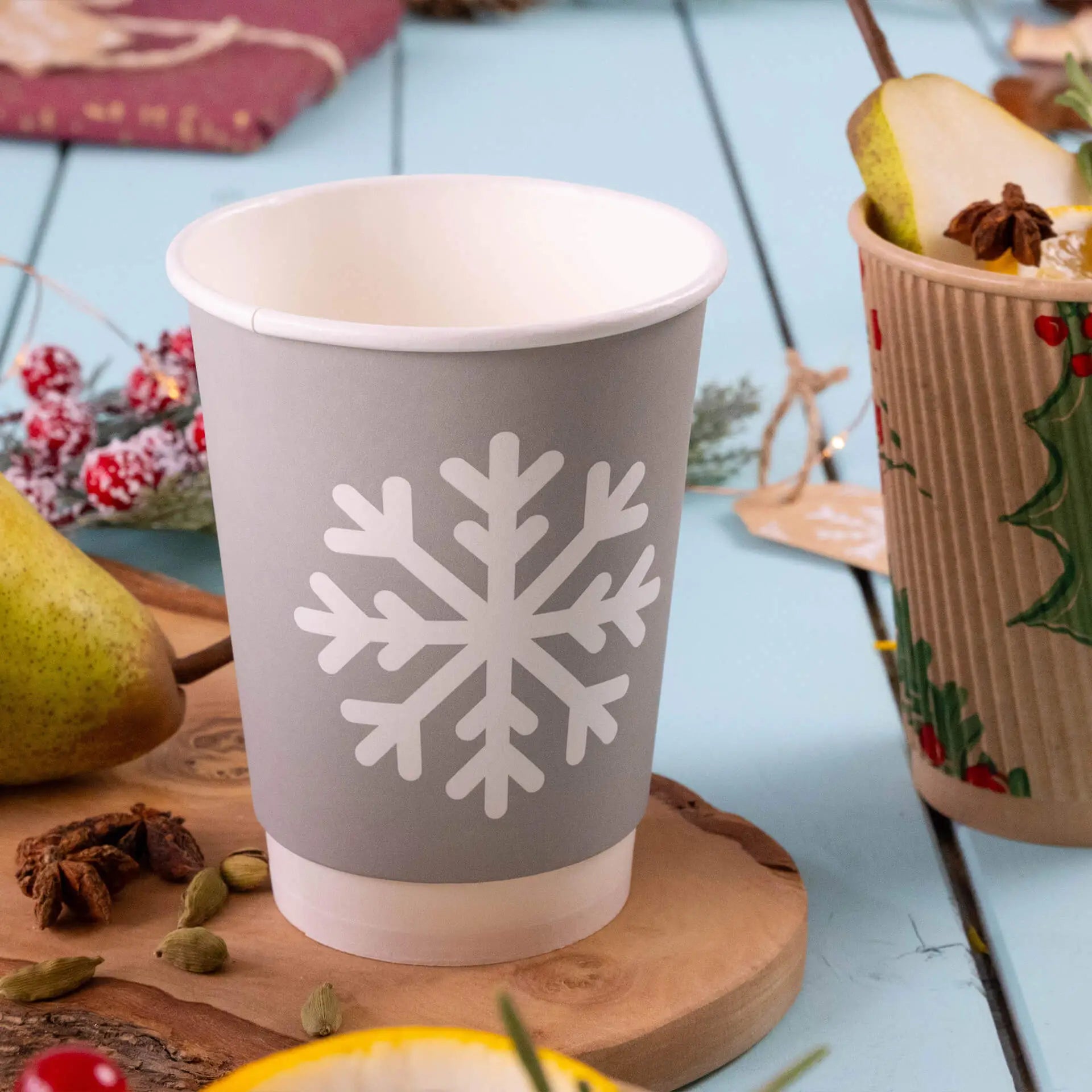 Expresslieferung: Bedruckte Pappbecher (doppelwandig) - Coffee Becher to go mit Logo
