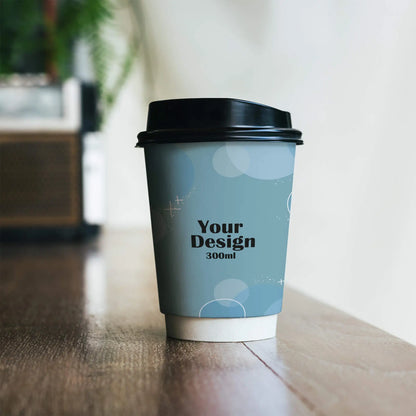 Expresslieferung: Bedruckte Pappbecher (doppelwandig) - Coffee Becher to go mit Logo