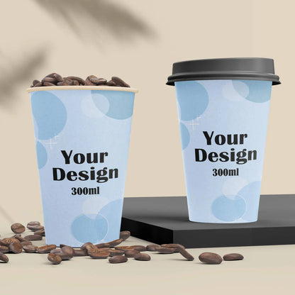 Bedruckte Pappbecher (einwandig) - Coffee to go Becher mit Logo