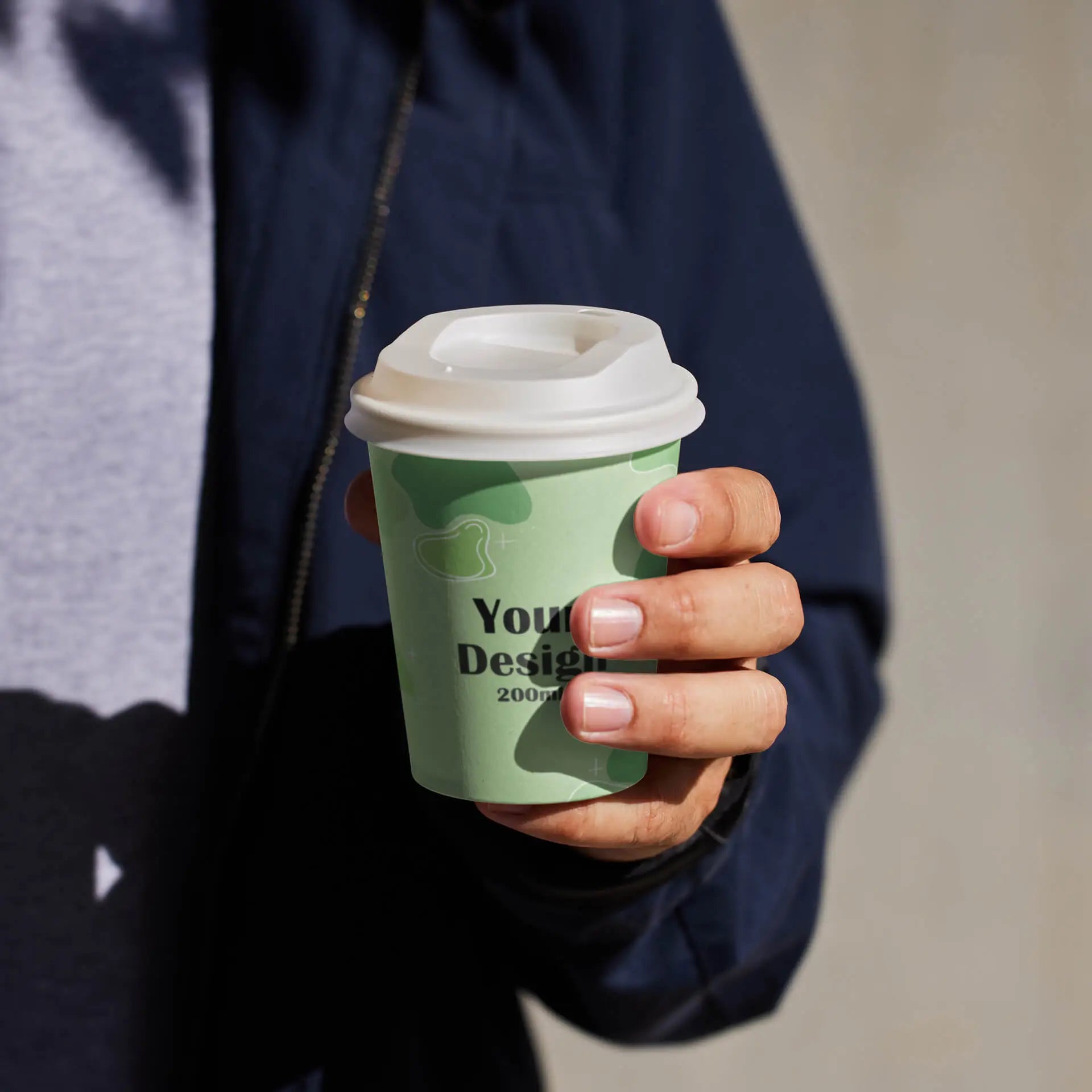 Bedruckte Pappbecher (einwandig) - Coffee to go Becher mit Logo