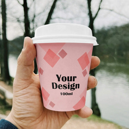 Bedruckte Pappbecher (einwandig) - Coffee to go Becher mit Logo