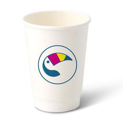 Bedruckte Pappbecher (doppelwandig) - Coffee to go Becher mit Logo