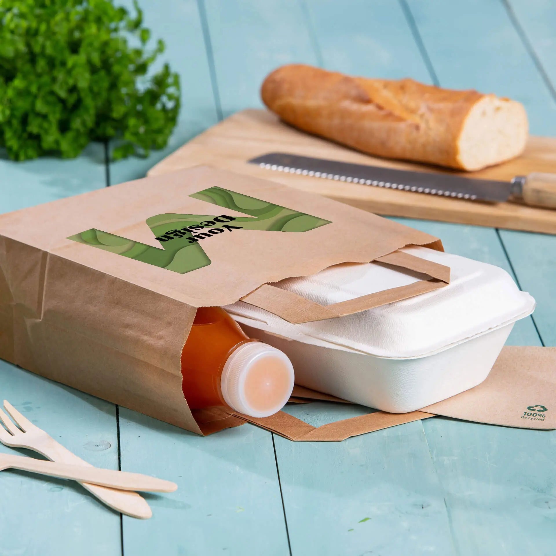 Tragetaschen bedrucken - Papiertragetaschen mit Henkel