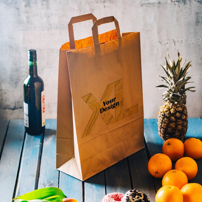 Tragetaschen bedrucken - Papiertragetaschen mit Henkel