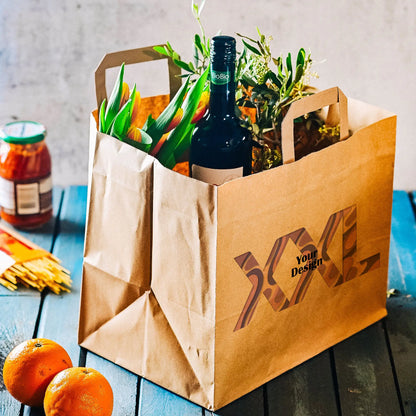 Tragetaschen bedrucken - Papiertragetaschen mit Henkel