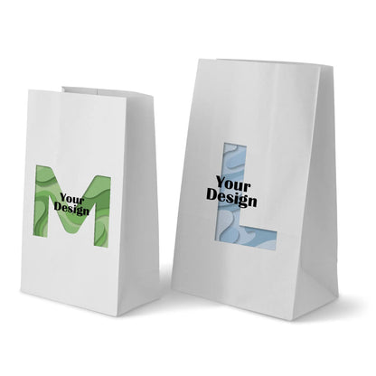 Papiertüten mit Logo - Papiertragetaschen ohne Henkel