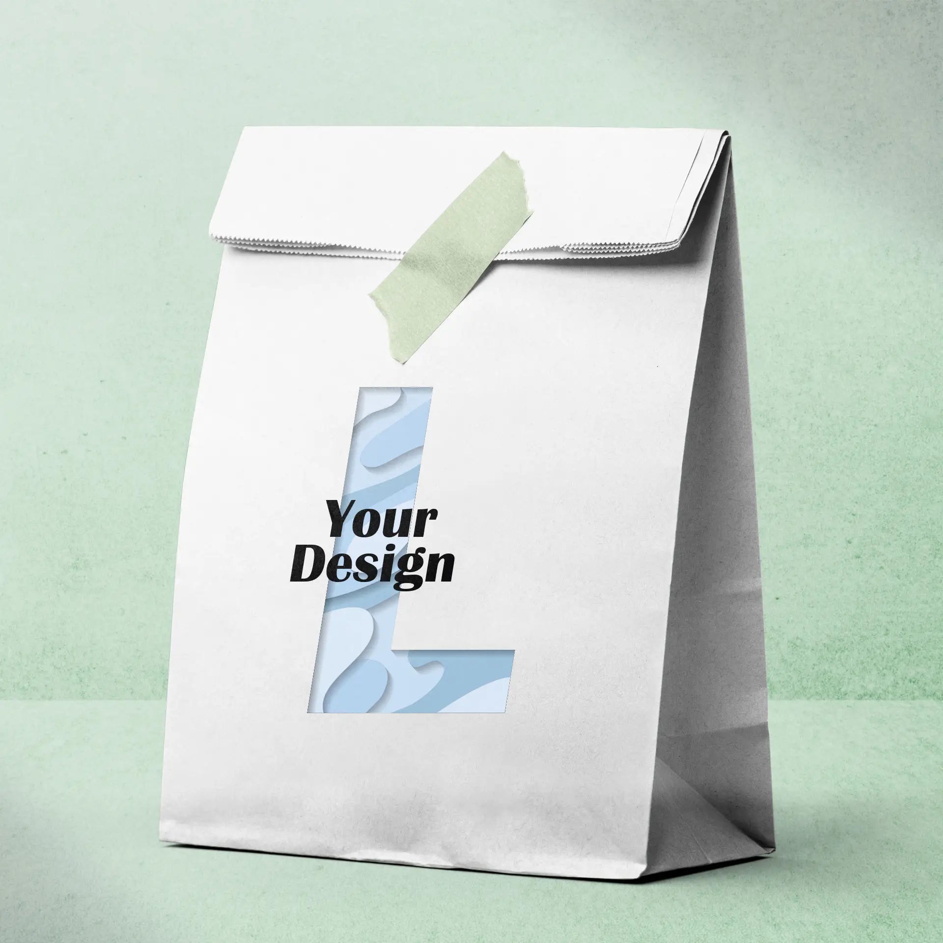 Papiertüten mit Logo - Papiertragetaschen ohne Henkel