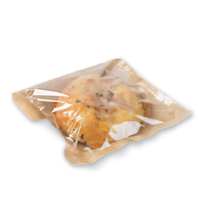 Snacktasche bedruckt (mit Folienfenster und Klebeverschluss) - Brötchentasche mit Logo