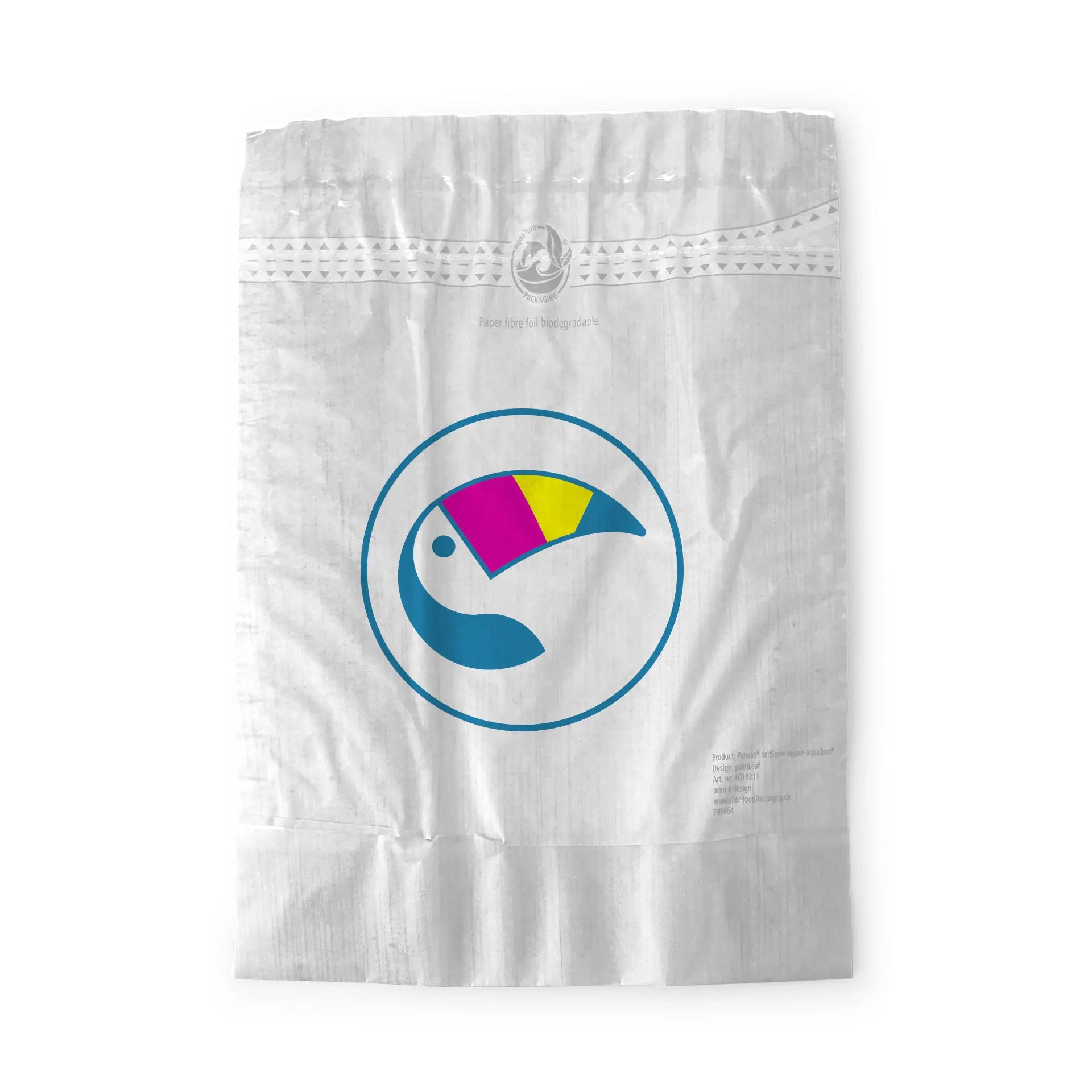 Snacktasche bedruckt (mit Folienfenster und Klebeverschluss) - Brötchentasche mit Logo
