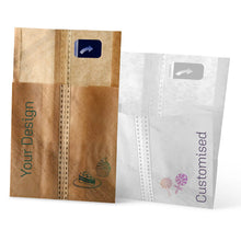 Burgerpapier bedruckt (mit Klebeverschluss) - Burgertasche mit Logo