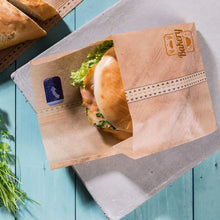 Burgerpapier bedruckt (mit Klebeverschluss) - Burgertasche mit Logo