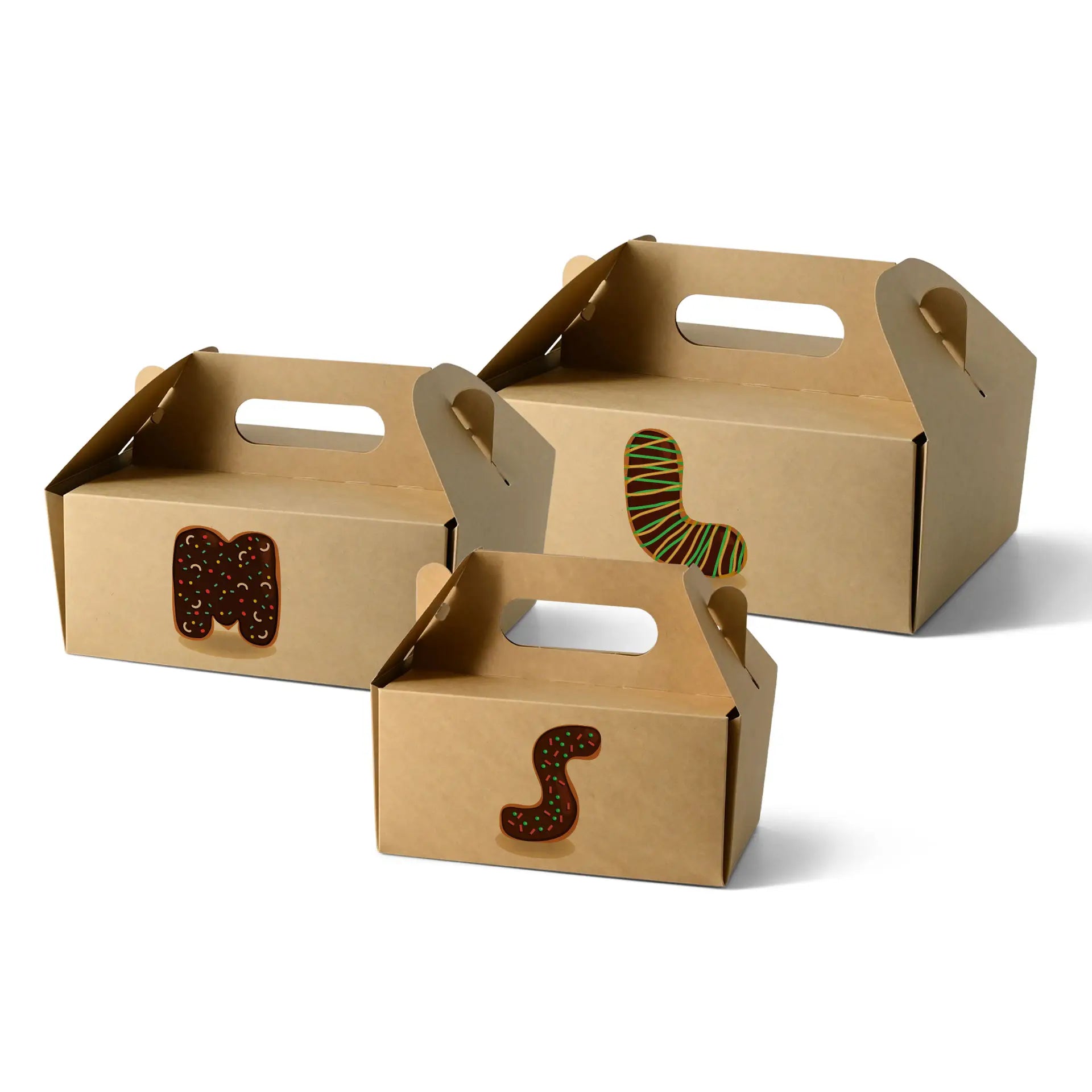 Kuchenboxen aus Pappe - bedruckte Gebäckboxen