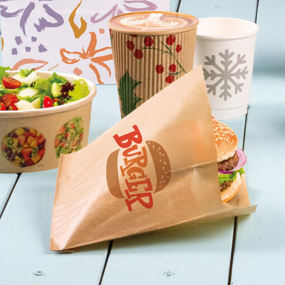 Burgertaschen bedruckt - Snacktasche mit Logo