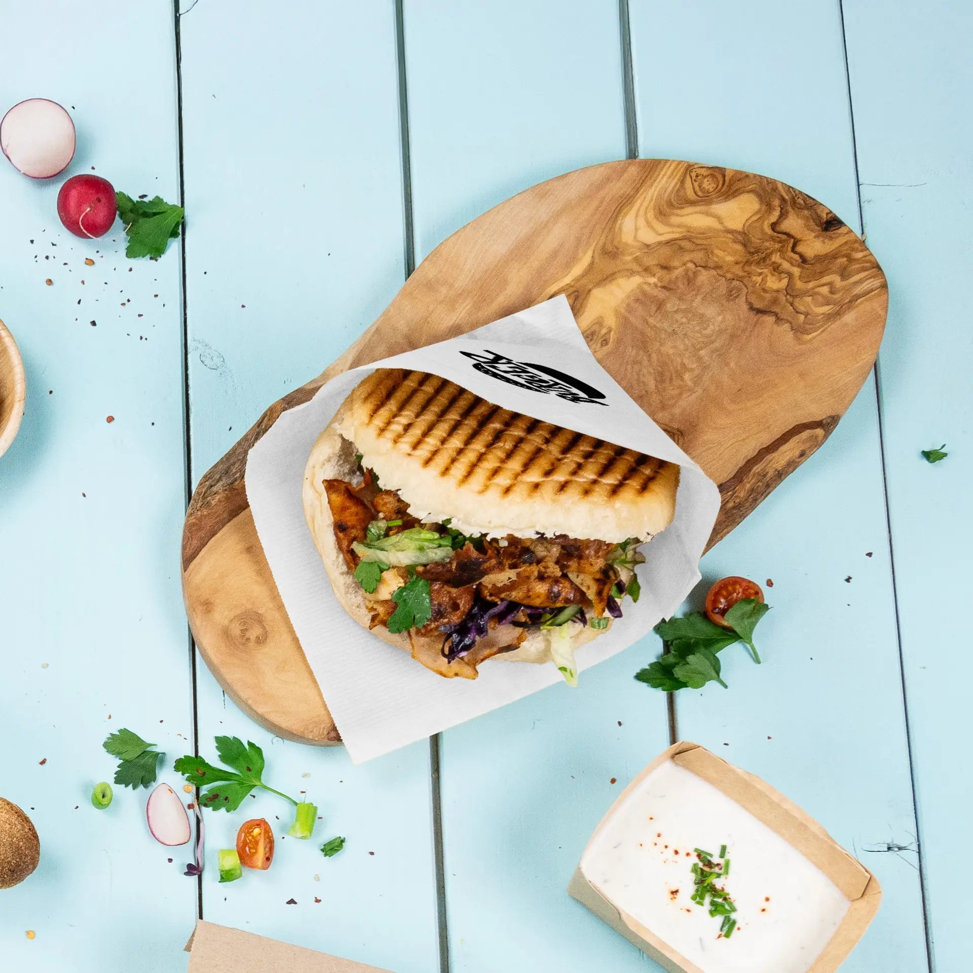 Burgertaschen bedruckt - Snacktasche mit Logo