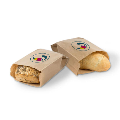 Brötchentüten bedruckt mit individuellen Logo - Faltenbeutel bedruckt