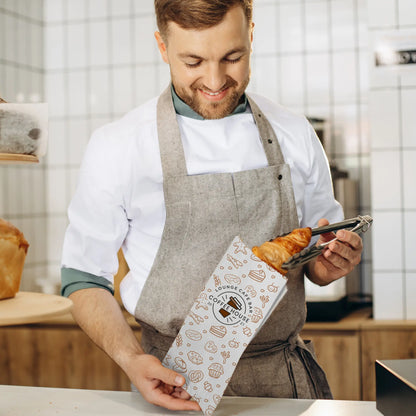 Brötchentüten bedruckt mit individuellen Logo - Faltenbeutel bedruckt
