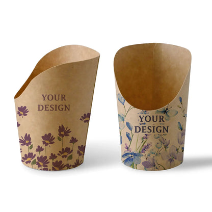 Wrap Verpackung bedrucken - Wrapbecher mit Logo