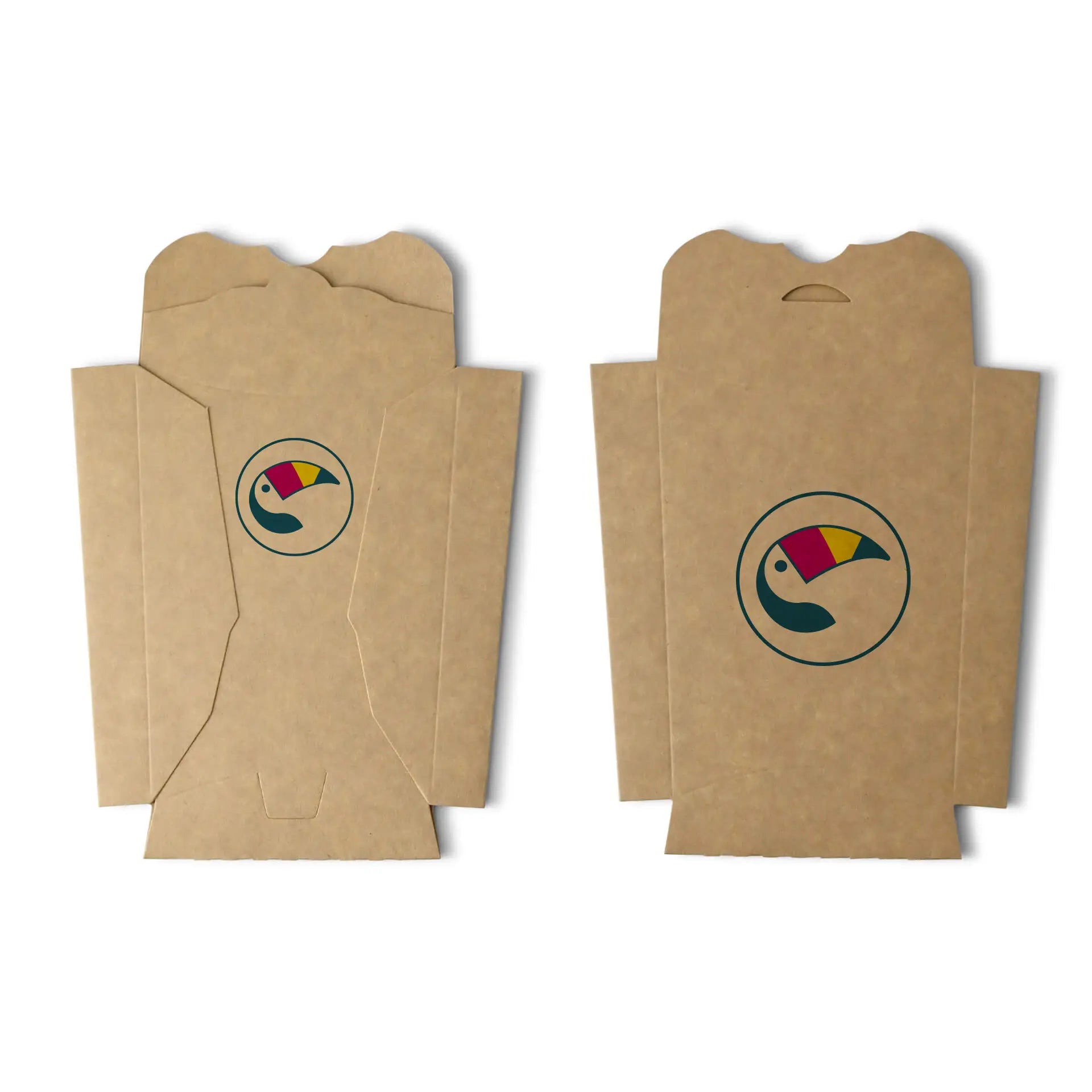 Pommes Verpackung bedruckt (verschließbar) - Pommes Box mit Logo